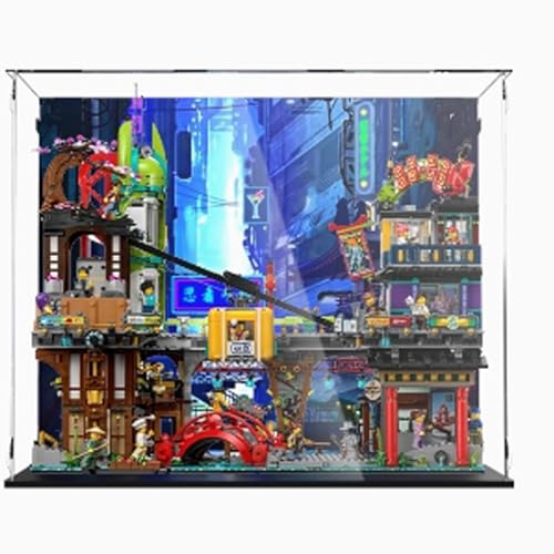 Acrylic Display Clear Collectors Box Compatible with Lego 71799 City Bazaar Building Block Model Dust Storage Box Display Box Box Only