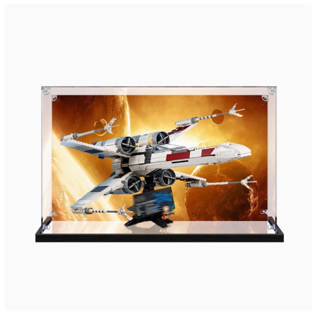Acrylic Display case for Lego 75355 XWing StarfighterUsed for Collecting and Protecting displaysSturdy Storage Display Box 244 x 204 x 125 inches excluding Models Background 3mm