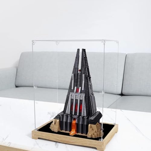 Transparent Acrylic Display Casefor Lego 75251 Black Knight Bunker Model Clear BoxStorage BoxDisplay BoxCompatible with 75251 Model Display Box only Log Color
