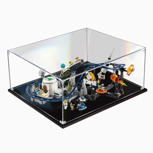 CHIFENMS Acrylic Display Box for Lego 31142 Space Roller Coaster Clear Dustproof Display Box Box Only Lego Set Not Included 2mm