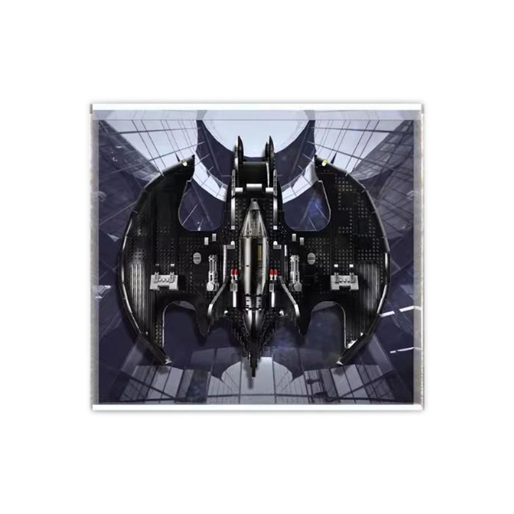 Acrylic Display Case for Lego DC Batman 1989 Batwing 76161 ShowcaseProtect Decorate Your Masterpieces with Dustproof StorageGifts for Players Background C