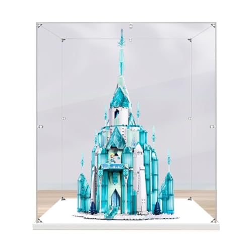 Acrylic Display case Compatible with Lego 43197 Ice Castle Display Box kitdustproof UVResistant Transparent Display case Display case only kit not Included 2mm