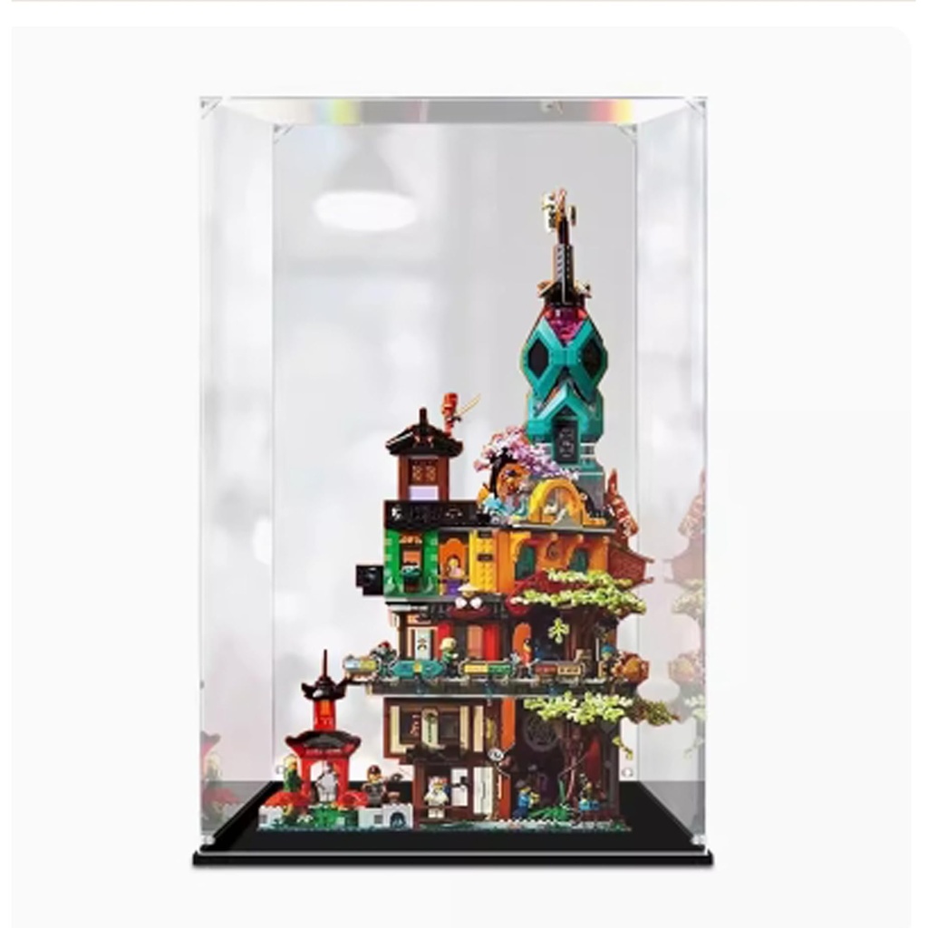 Acrylic Clear Display Case for Lego 71741 Garden of Cool Display BoxBuilding Block Collectibles Transparent Dustproof Showcase Storage Box Display Box Stand Only Case 3mm
