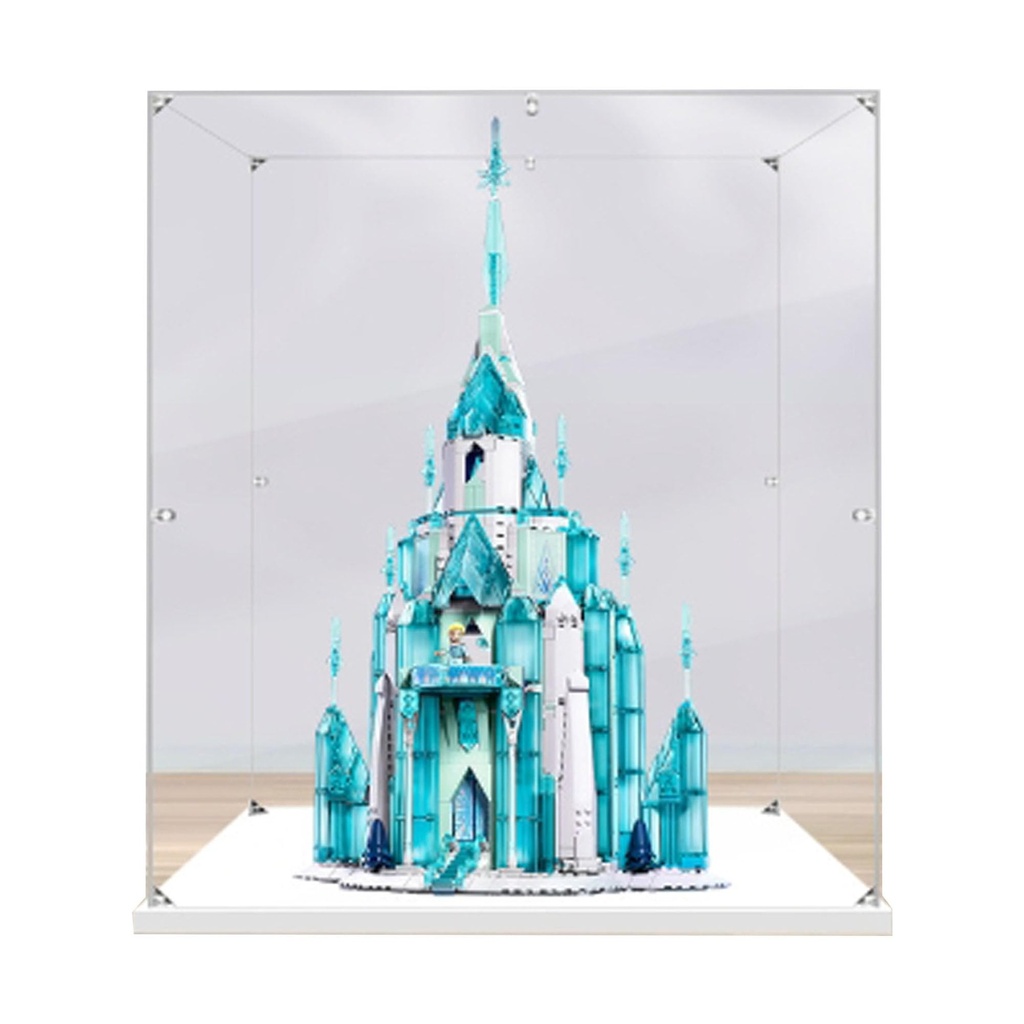 Acrylic Display case Compatible with Lego 43197 Ice Castle Display Box kitdustproof UVResistant Transparent Display case Display case only kit not Included 3mm