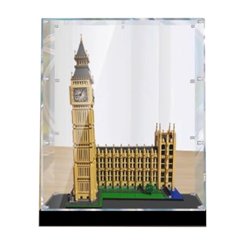 Acrylic Clear Display Case for Lego 10253 Big Ben London Display BoxBuilding Block Collectibles Transparent Dustproof Showcase Storage Box Stand for Only Case 3mm Transparent