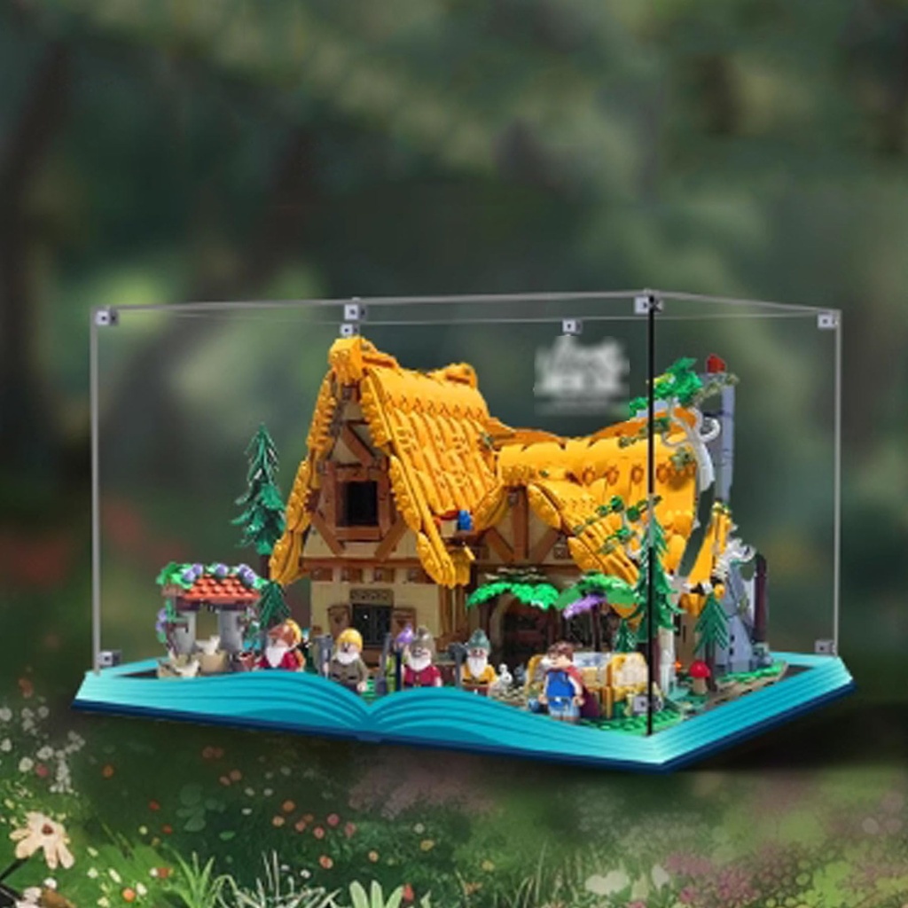 Acrylic Clear Display Case for Lego 43242 Forest Lodge Display BoxBuilding Block Collectibles Transparent Dustproof Showcase Storage Box Display Box Stand for Only Case Transparent