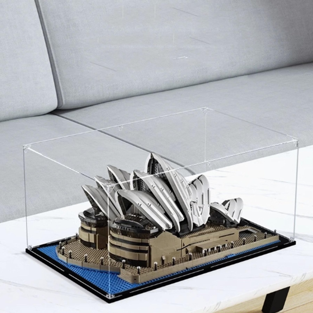 Acrylic Display Box Compatible with Lego 10234 Sydney Opera House Clear Boxes for Displaying Collectibles Dustproof Display Boxes Box Only Style B 3mm