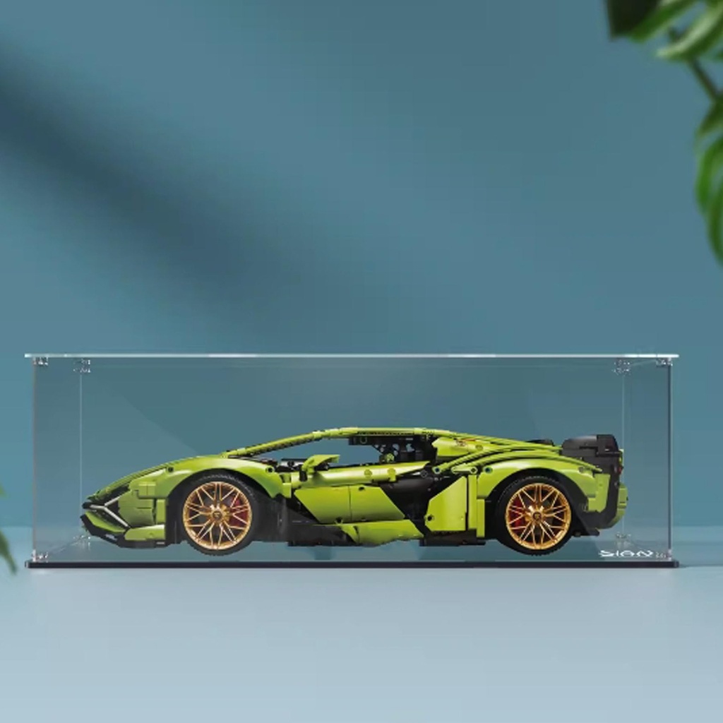Acrylic Clear Display Case for Lego 42115 Racing Display BoxBuilding Block Collectibles Transparent Dustproof Showcase Storage Box Display Box Stand for Only Case Transparent