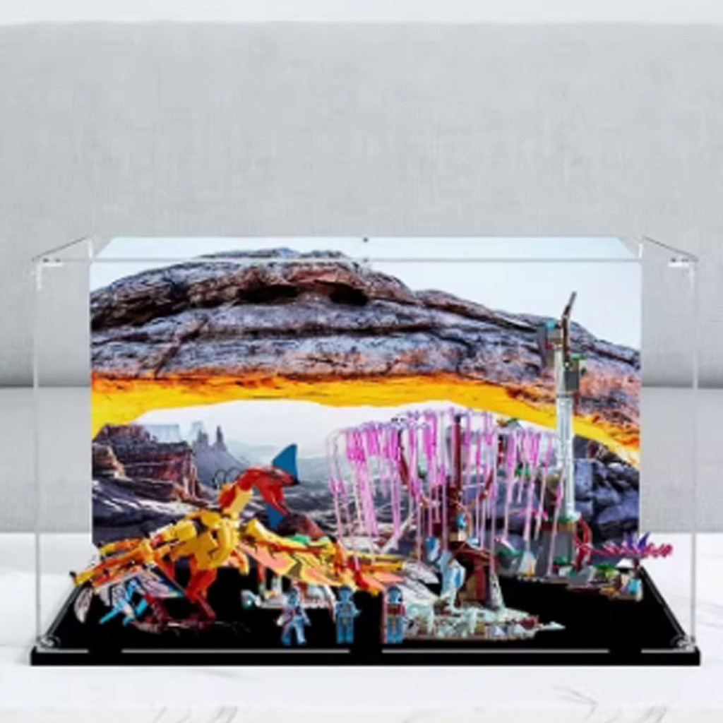 Acrylic Clear Display Case for Lego 75574 Tree of Souls Display BoxBuilding Block Collectibles Transparent Dustproof Showcase Storage Box Display Box Stand for Only Case 3mm
