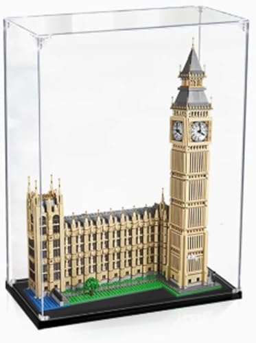 Acrylic Transparent Display Case for Lego 10253 Big Ben London Model Dustproof Transparent Display Case Showcase 188 98 248 inches Display Case Only 3MM