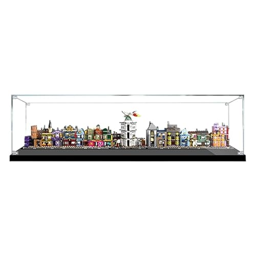 Acrylic Clear Display Case for Lego 76444 Mini Diagon Alley Model Collectibles Countertop Display Case Gift Dust Box Organizer Display Box only transparently 3mm