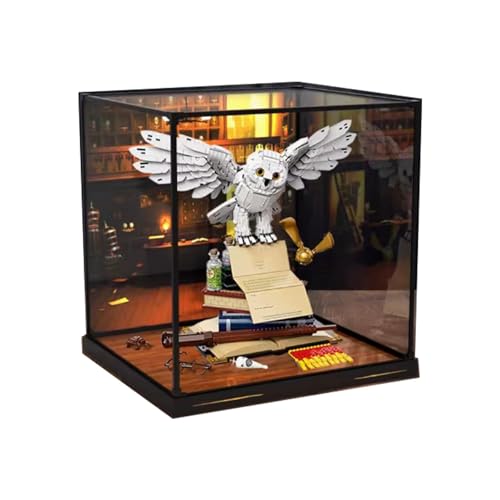 Acrylic Display case for Lego 76391 Owls Model Dustproof Transparent Collection Display Case display box only backspray model
