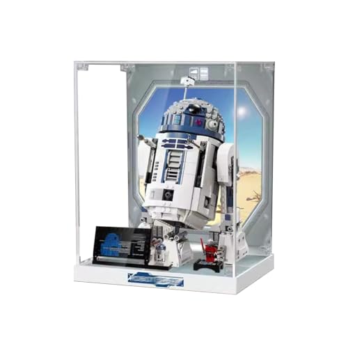 AZIZAT Acrylic Countertop Display Box Show CaseIts Suitable for Lego 75379 R2D2 Models DisplayingcollectingdustproofstorageOnly Storage Box