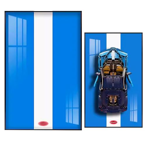 BoHeart Display Wallboard for Lego Technic Bugatti Chiron Race Car 42083 Compatible with Lego Bugatti Technic Gift Ideas for Lego Car Wall Mount Enthusiasts 177 x 295 in Only Display Wallboard