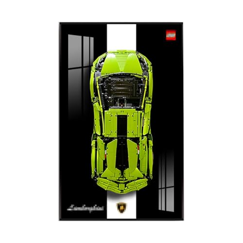 BoHeart Acrylic Display Wallboard for Lego 42115 Racing With Power Supply and Remote ControlCompatible with 42115 Only Display WallboardNo Model D Style