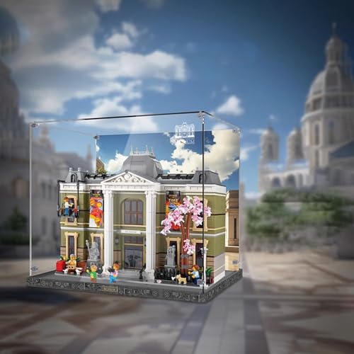 AZIZAT Acrylic Display Case It Is Compatible with Lego 10326 Natural History Museum Model Collectibles Dustproof Clear Display Box only Storage Box 3mm background