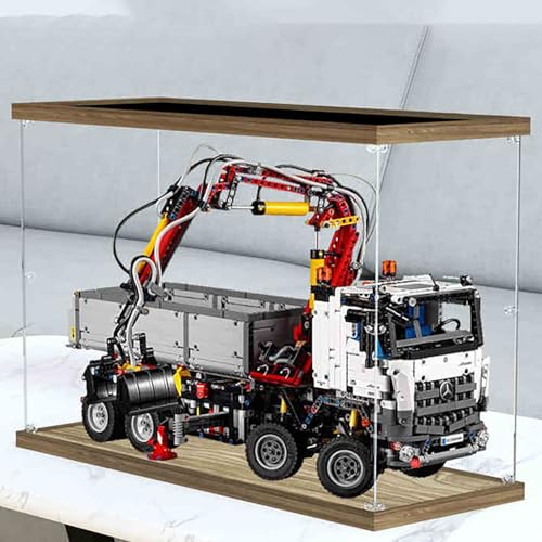 BoHeart No glue Clear Acrylic Display Case for Lego 42043 Applicable for 42043 Buildable Spaceship Display Box GiftDisplay Case Only62x22x40cm Light board