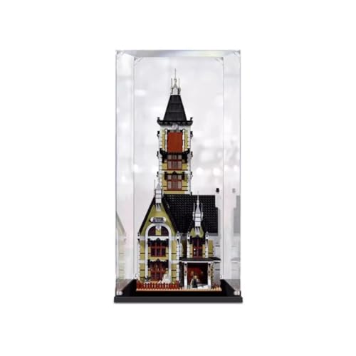 BoHeart Acrylic Display Case for Lego 10273 Haunted House Building Block Model Dustproof Display Box Size303072 cm Model Not Included Classic Version2mm