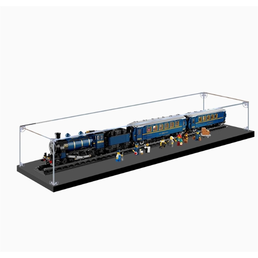 Acrylic Display case Compatible with Lego 21344 Orient Express Display Box kitdustproof UVResistant Transparent Display case Display case only kit not Included 2mm