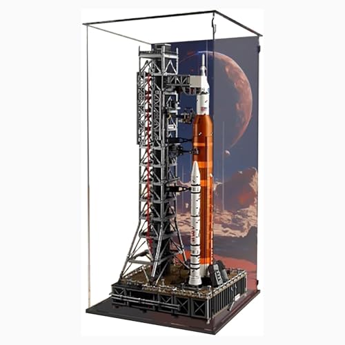 Acrylic Display Box Compatible with Lego 10341 Space Launch System Kit Dustproof Clear Box Collectible Decorative Display Box Gift Display Box Only