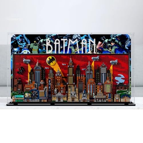 Acrylic 3mm Display Box for Lego 76271 Animated Gotham City Model Transparent Dustproof Display Box Storage Box Compatible with Lego 76271 Model Model Not Included Style B