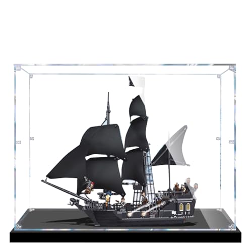 Acrylic Display Case for Lego 4184 Black Pearl Pirate Ship Building SetClear Display Case DustProof Display Case Compatible with Lego 4184 Only Display Case Transparent 2mm