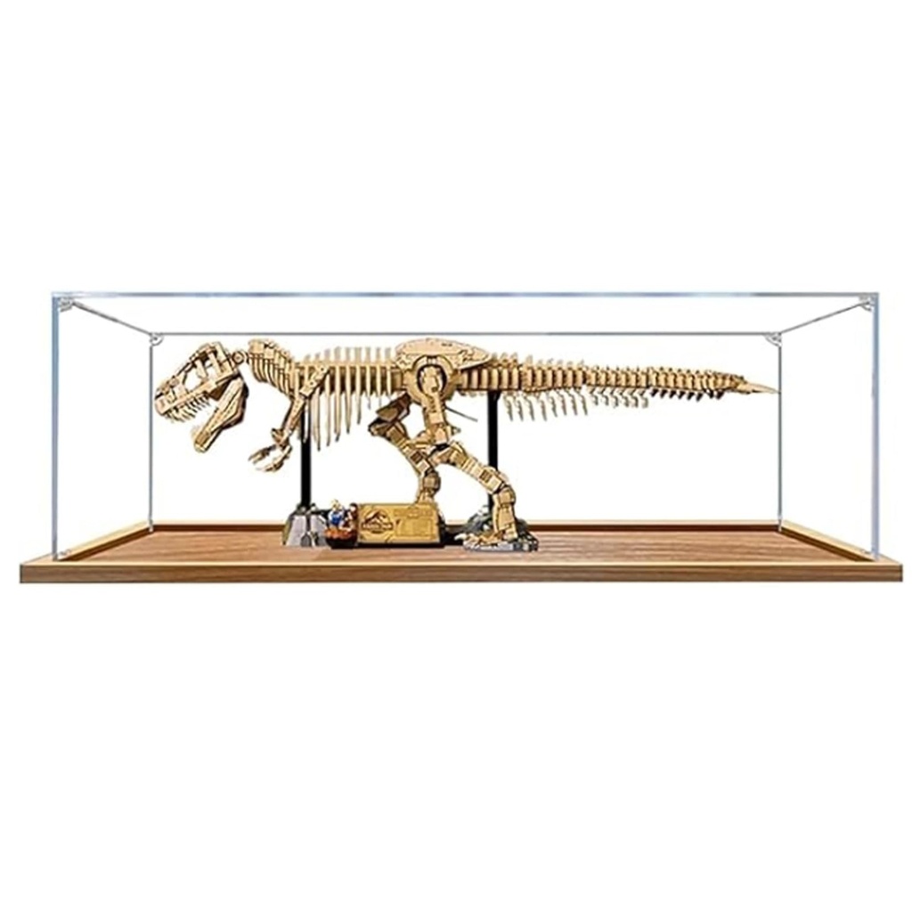Acrylic 3mm Display box for Lego 76968 Dinosaur Fossils Tyrannosaurus Rex Model Transparent Dustproof Display box Compatible with Lego 76968 Model Model Not Included 3mm