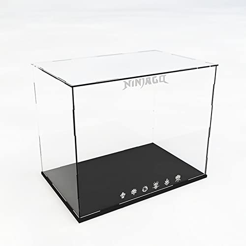 AZIZAT Acrylic Display Case Clear Show BoxDisplay Box for Lego 70670 Ninjago Legacy Monastery Building Model Only Storage Box transparent