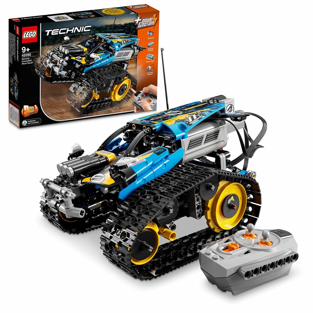 LEGO 42095 Technic RemoteControlled Tracked Stunt Racer Toy 2 in 1 Race Car Model with Power Functions Motor Building Set Racing Vehicles Collection