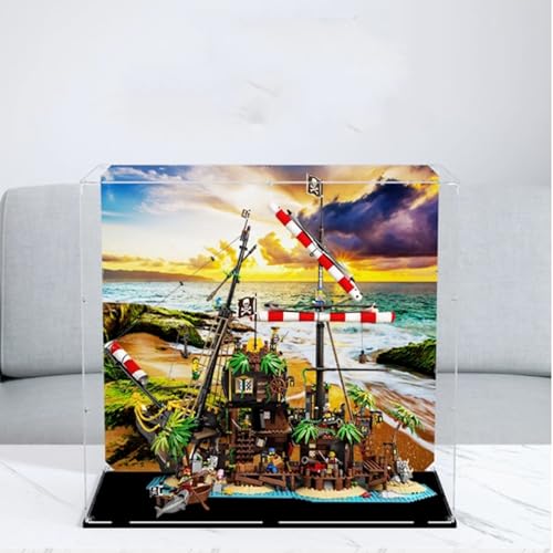 Acrylic Display Box Compatible with Lego 21322 Pirate Ship Clear Boxes for Displaying Collectibles Dustproof Display Boxes Box Only Style2 3mm