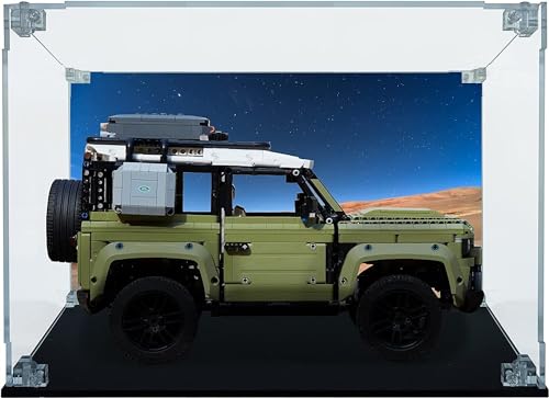 Acrylic Showcase Compatible with Lego 42110 Off Road Defender Transparent Dustproof Display Box Not Include Lego Model 3mm
