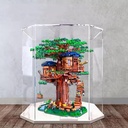 Acrylic Display case for Lego 21318 Treehouse Model Dustproof Transparent Collections Display Case Display Box only White Base