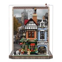 Acrylic Clear Display Case for Lego 10350 English Corner Street View Model Collectibles Countertop Display Case Gift Dust Box Organizer Display Box only