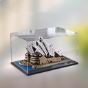 Acrylic Display case for Lego 10234 Sydney Opera House Model Dustproof Transparent Collections Display Case Display Box only Black Base
