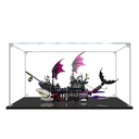 AZIZAT Acrylic Display Case Is Compatible with Lego 71469 Nightmare Shark Ship Building Kit Model Collectibles Dustproof Clear Display Box only Storage Box 3mm