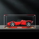 AZIZAT Acrylic Display Case Is Compatible with Lego 42143 Rally Sports Car Building Kit Model Collectibles Dustproof Clear Display Box only Storage Box Color base