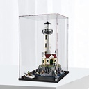 AZIZAT Clear Acrylic Display Case Dustproof Box Display Box for Lego Motorised Lighthouse Building Kit Collectibles Model Only Storage Box 3mm