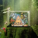 AZIZAT Acrylic Display Case Is Compatible with Lego 21338 AFrame Cabin Building Kit Model Collectibles Dustproof Clear Display Box only Storage Box background B