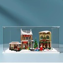 Acrylic Display Clear Collectors Box Compatible with Lego 10308 Christmas Day Street Building Block Model Dust Storage Box Display Box Box Only Transparent