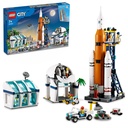 LEGO 60351 City Rocket Launch Centre Outer Space Toy for Children NASA Inspired Set with Planet Rover Observatory and 7 Astronaut Minifigures