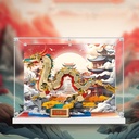 Acrylic Display Clear Collectors Box Compatible with Lego 80112 Xianglong Nafu Building Block Model Dust Storage Box Display Box Box Only Background