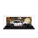 Acrylic Display Case for Lego Race Car 42096 Ultimate Display Solution for Model Collectibles Protect and Showcase Your ModelsGifts Theme H