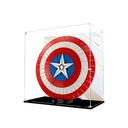 Acrylic Display Case for Lego Marvel Captain Americas Shield 76262ShowcaseProtect Decorate Model with Dustproof StorageGifts 3mm Background