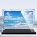 Acrylic Clear Display Case for Lego 70618 Boats Display BoxBuilding Block Collectibles Transparent Dustproof Showcase Storage Box Stand for Only Case 3mm Background