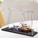 Acrylic Display Box Compatible with Lego 21350 Great White Shark Organizer Transparent Box for 21350 Display Box Box Only 2 mm