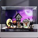 Acrylic Clear Display Case for Lego 21351 Christmas Eve Surprise Display BoxBuilding Block Collectibles Transparent Dustproof Showcase Storage Box Only Case Background Style
