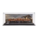 Acrylic Display Case for Lego Crocodile Locomotive 10277 Showcase Protect Decorate Model with Dustproof StorageCollectibles Gifts Background B