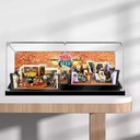 Acrylic Display Case for Lego 10292 Friends Apartments Building Kit Dustproof Clear Display Box Showcase Lego Set NOT Included Background