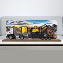 Acrylic 3MM Display Box for Lego 42175 Truck and Digger Model Transparent Dustproof Display Box Storage Box Compatible with Lego 42175 Model Not Included Brushed Raised Base