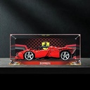 AZIZAT Acrylic Display Case Is Compatible with Lego 42143 Rally Sports Car Building Kit Model Collectibles Dustproof Clear Display Box only Storage Box background